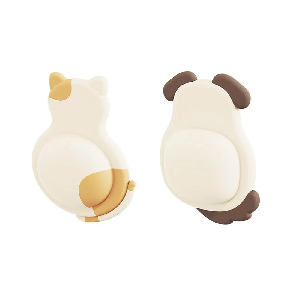 1/2Pcs New Soft Rubber Door Stopper Self Adhesive Shockproof Protection Stickers Mute Design Anti-slip Handle Bumper Home Oasis Select Dog-Cat