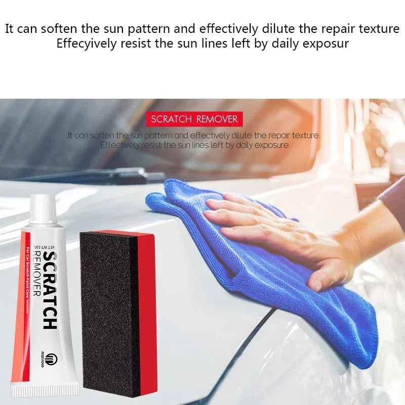 Car Scratch Remover with Sponge Car Polishing Paste Multifunction Protection Car Body Scratch Remover Kit for Car Motorcycles Oasis Select