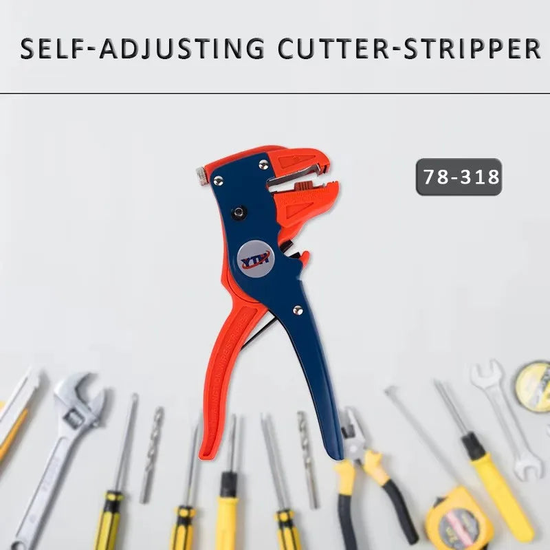 JUSTINLAU Automatic Wire Stripper Electric Wire Cable Cutter Electrician Cutting Pliers YTH-318 Stripping Clamp Nipper Oasis Select