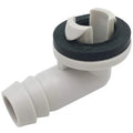 1/4pcs Air Conditioner Drain Connector AC Drain Hose Plastic Elbow Rubber Ring Kit Anti-defomed 1.5cm Diameter Connector Oasis Select 1pc