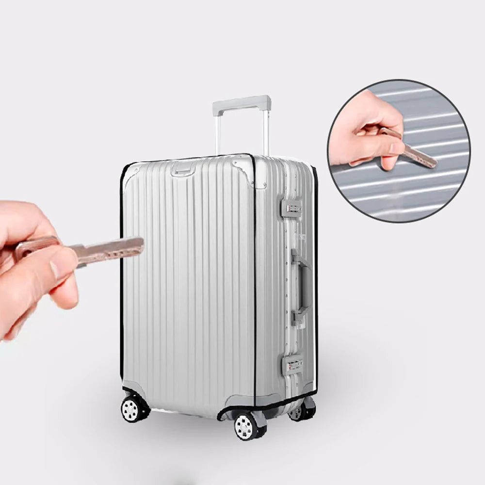 Clear PVC Suitcase Cover | Waterproof Luggage Protector 18–24"