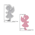 Little Angel Flower Arrangement Silicone Mold Handmade Soap Candle Plaster Resin Craft Decoration Mould Oasis Select White