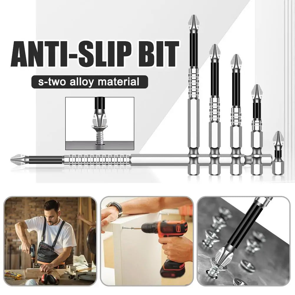 K5 High Magnetic Screwdriver Drill Bit Set Universal Anti-Slip Teeth Phillips Magnetic Electric Screwdriver Set Lengths 25-150mm Oasis Select