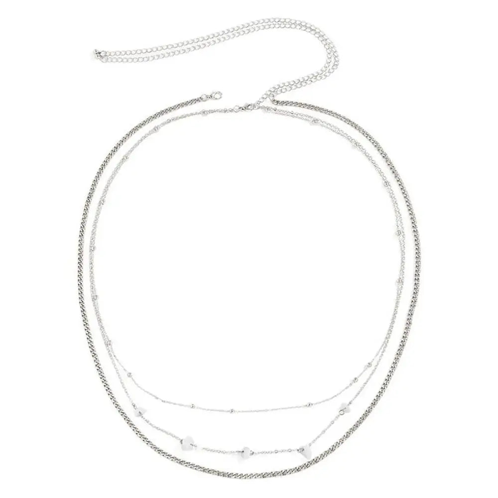 1Pcs Boho Metal Alloy Rhinestone Waist Chain Multilayer Waistband Crystal Belly Body Chain Gold Belt Chain Summer Beach Oasis Select