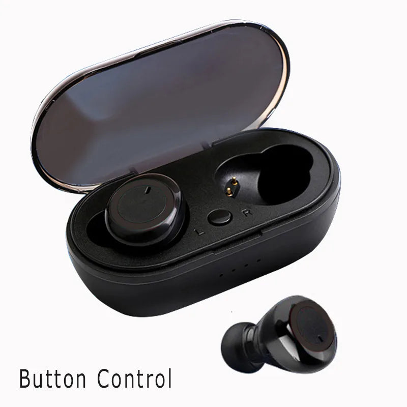 TWS Earphone Bluetooth Wireless Headphones Stereo Earphones 5.3 Wireless Headphone With Microphone For All SmartPhones Oasis Select black black