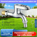 Metal Combination Lock Garden Faucet | 1/2" Anti-Theft Tap