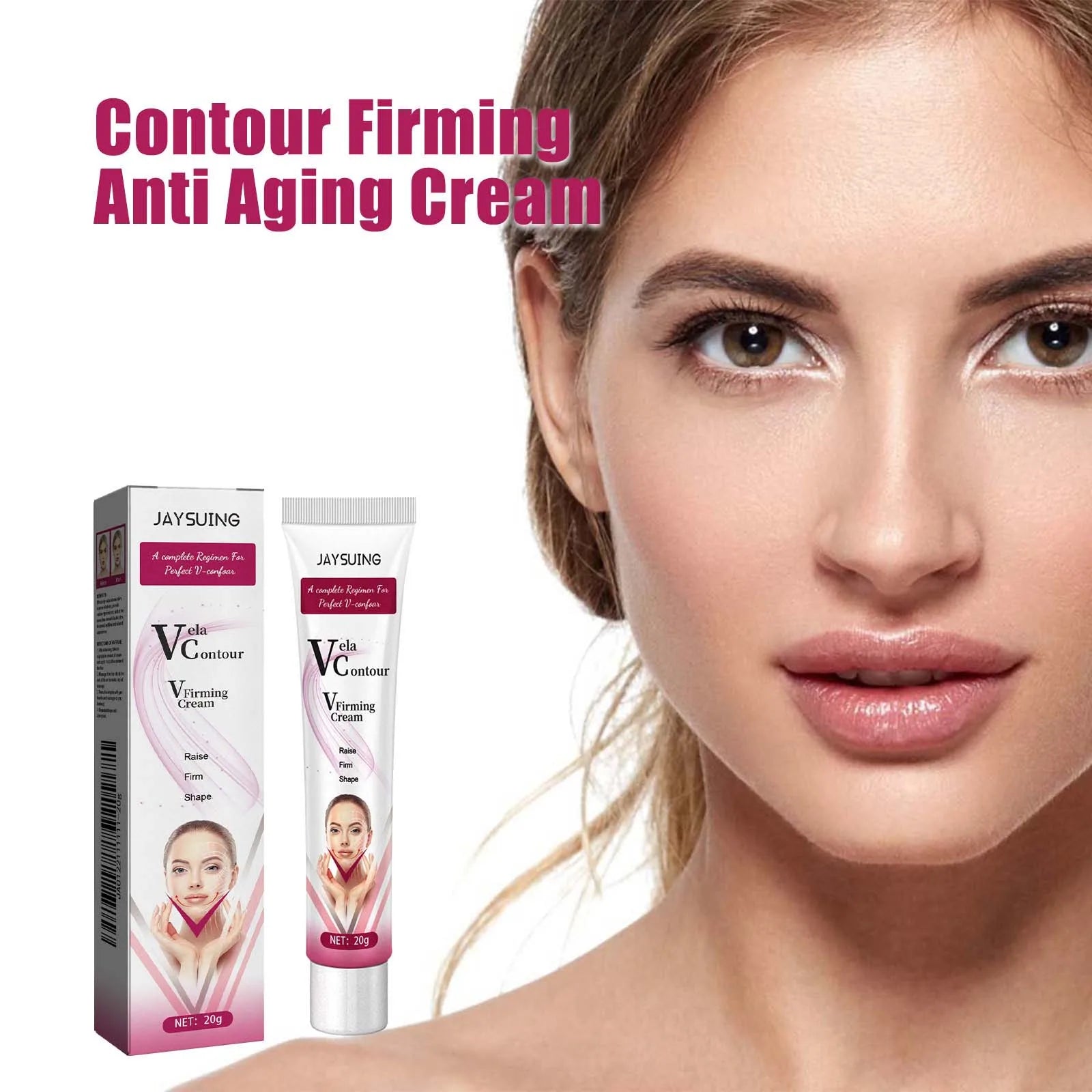 Facial Firming Cream Prevent Skin Sagging Remove Double Chin Increase Cell Elasticity Moisturize Lifting V-Face Massage Lotion Oasis Select