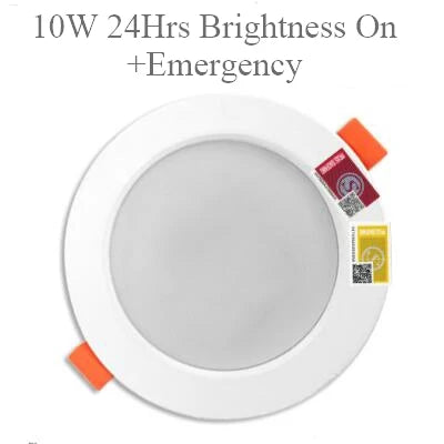 LED Emergency Recessed Downlight 4W/10W/14W | 90-Min Backup