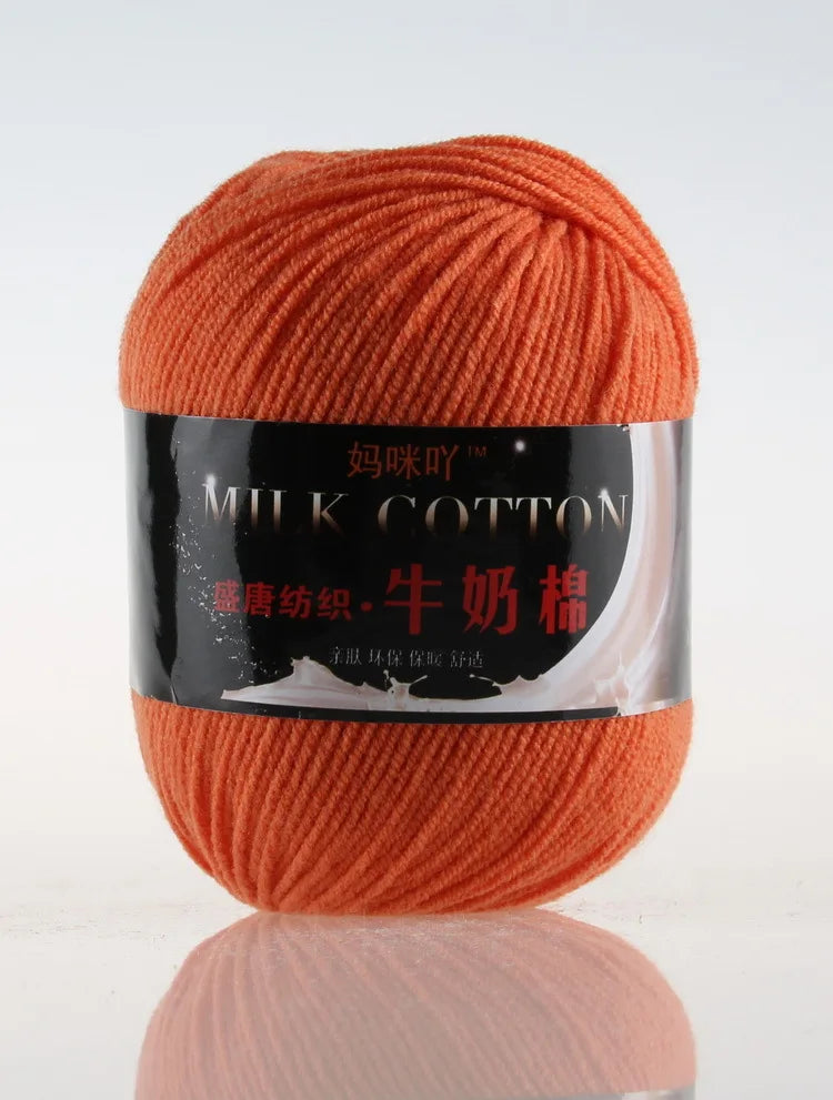 DIY Three Strands Graded Section Dyed Wool Medium Fine Cotton Thread