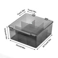 Transparent Nail Polish Storage Box-Flip Top Type, Suitable for Lipstick, Perfume, Essence, 9-Cell Large Capacity Jewelry Box Oasis Select Transparent Black