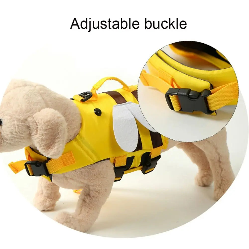 Little Bee Pet Dog Life Jacket Soft Adjustable Dog Swimming Clothes Breathable Summer Swimwear Clothes For Dogs Cats Oasis Select