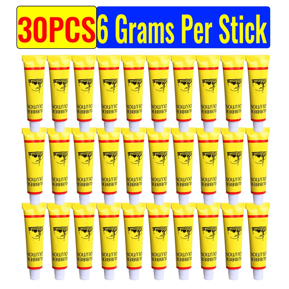 30-5pcs Car Motorcycle Bicycle Tire Repairing Glue Inner Tube Puncture Repair Glue Agent Emergency Portable Repairing Tyres Oasis Select 30pcs