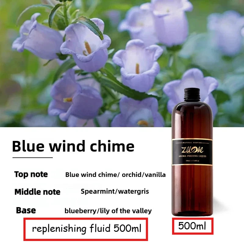 500ml Super - large Capacity Automatic spray Reed Diffuser orBedroom,Living Room,IndoorSpaces and Hotels,Long lastingFragrance Oasis Select 500ml Blue Wind Chime