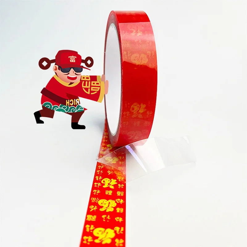 2pc Ultra Thin Transparent Red Film Double Sided Tape With HighTemperature Resistance No Marks Waterproof Adhesion Strong Adhes Oasis Select