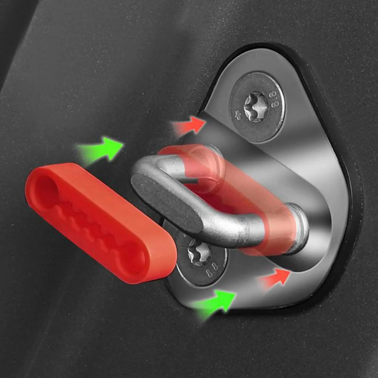 4PCS Car Door Shock Absorber Universal Anti-Collision Thick Soundproof Door Silencer Protection Damper for Minivans Trucks SUVs Oasis Select