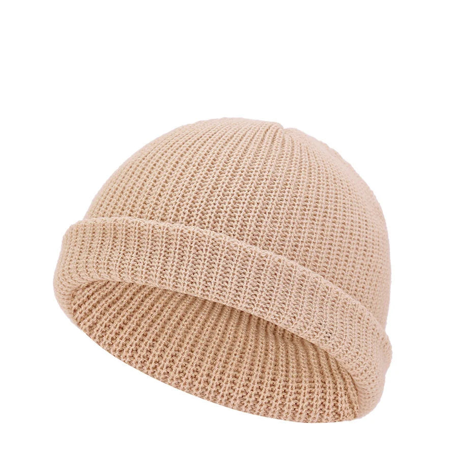 Cold hat, melon skin hat, knitted hat, short hip-hop street hat, woolen hat, men's and women's hat, street retro hexagonal hat Oasis Select 7