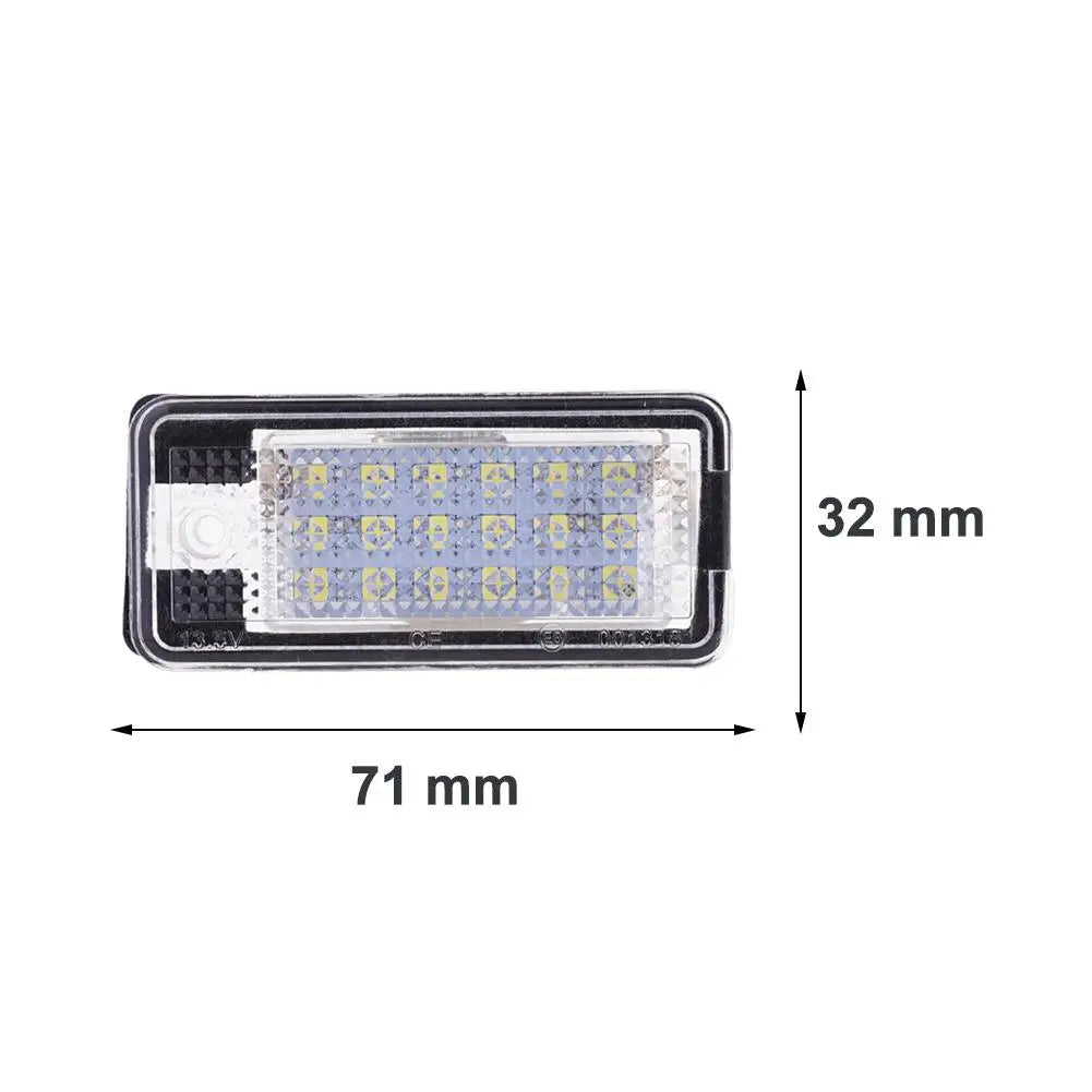 18 SMD LED License Plate Lights for Audi A3 A4 A5 A6 Q7 – 2 Pack
