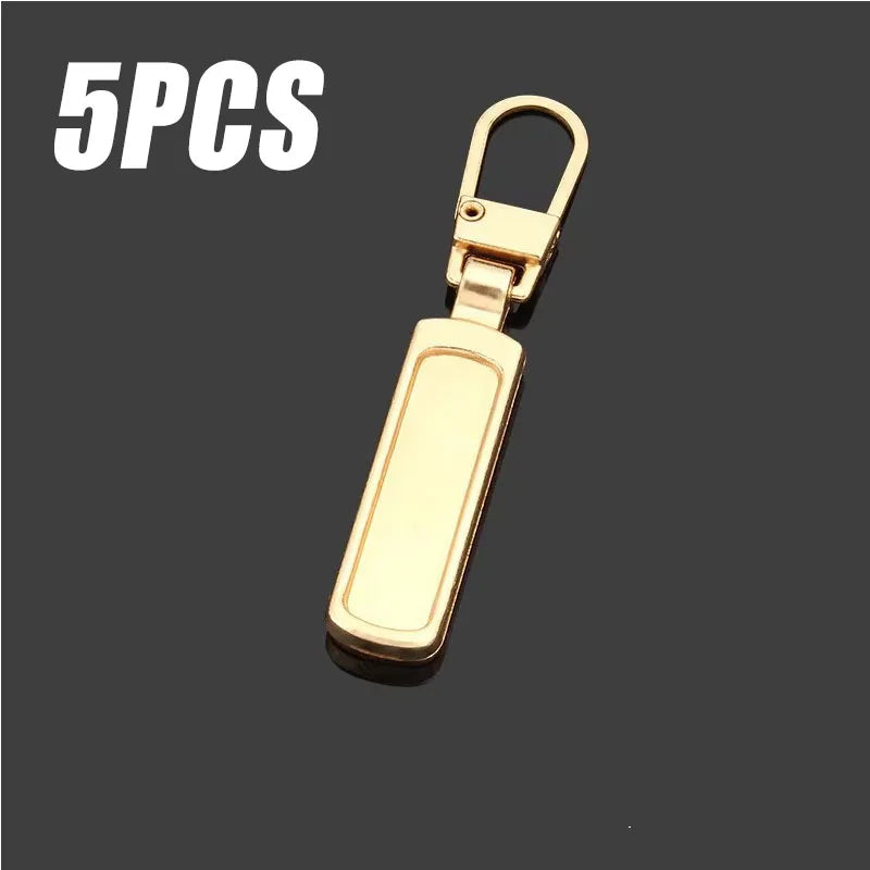 5/25pcs Detachable Metal Zipper Pullers for Zipper Sliders Head Zippers Repair Kits Zipper Pull Tab DIY Sewing Bags Down Jacket Oasis Select 5PCS Golden