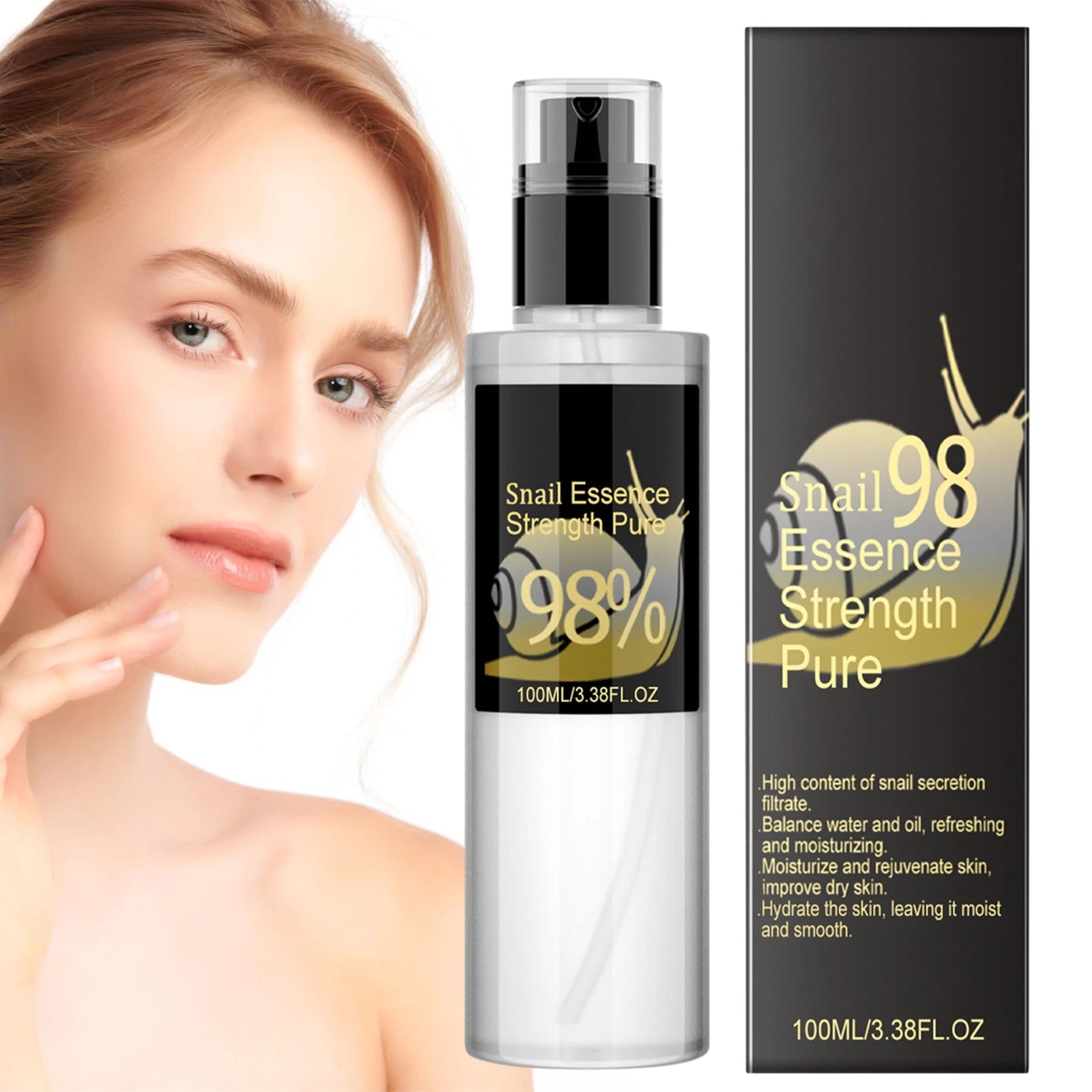 Disaar Snail Mucin Serum – Hyaluronic Acid Brightening Essence