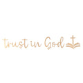 Trust In God Mirror Decal, Car Decals For Women, Faith Mirror Decal, Cute Vinyl Decal, Christian Car Mirror Decal, Religious Car Oasis Select Gold