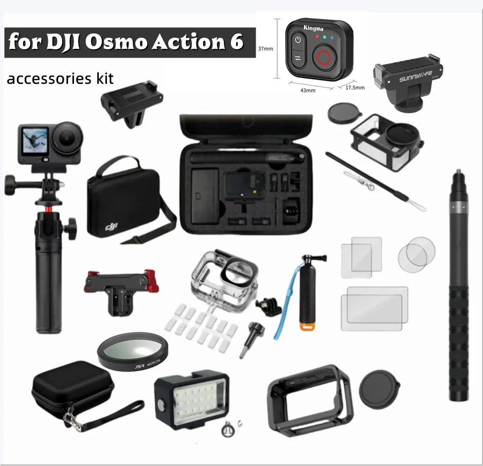 DJI Osmo Action 6 Accessories Kit – Waterproof Case & Filters