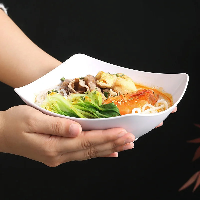 4pcs Salad Bowl Set Western Salad Dish Durable Plastic Bowls, Food Storage Containers for Family Gatherings and Everyday Use Oasis Select