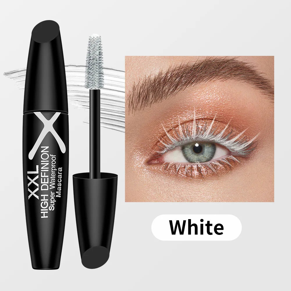 Multicolor Waterproof Eye Black Mascara – Sweatproof Party Makeup Colored Mascara Oasis Select White