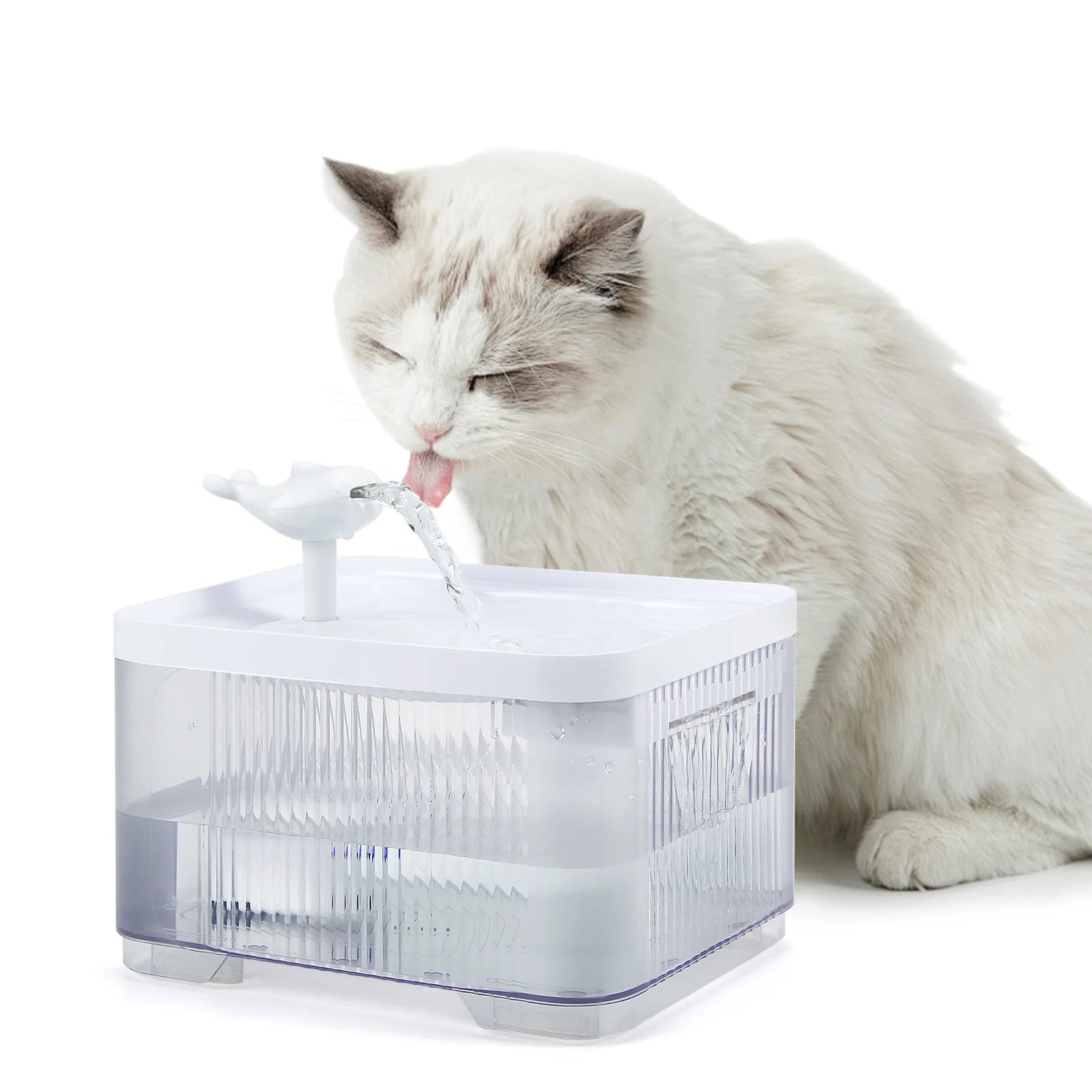Cat and Dog Pet PP Water Dispenser with Filter, Automatic Circulation, Silent Water Dispenser, 2.5L Power-off When Out of Water Oasis Select