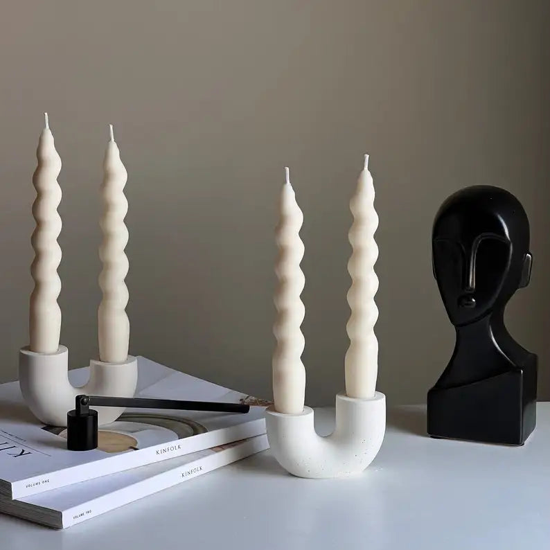 Nortic Double Candlestick Holder Modern Wedding Table Decor Candle Holder Home Wedding Decor Desktop Ornament Best Gift Oasis Select