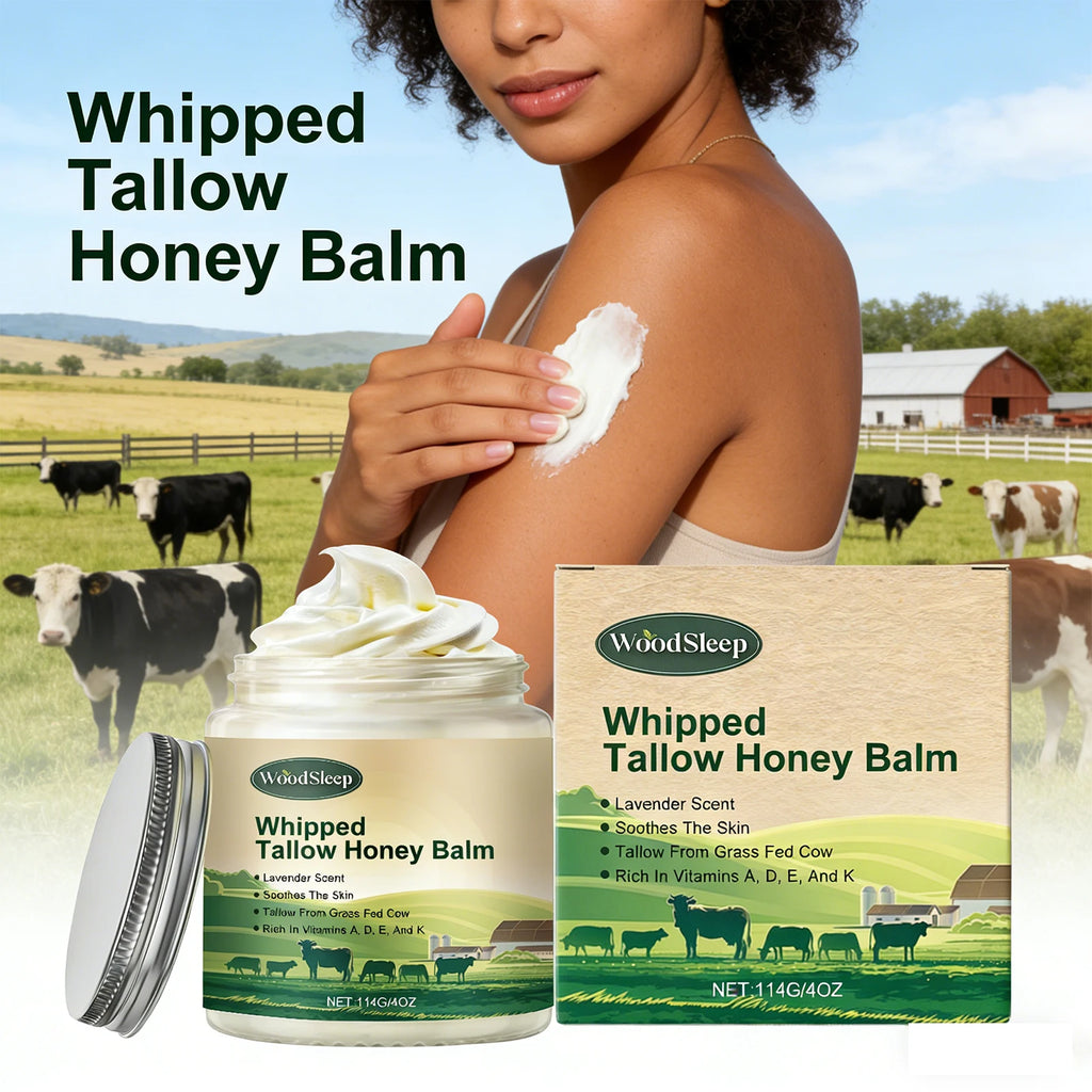 WOODSLEEP Beef Tallow & Honey Body Cream | Deep Moisturizer Body Moisturizer Cream Oasis Select