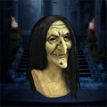 Scary Old Witch Latex Mask with Hair | Halloween Costume Halloween Costume Mask Oasis Select as shown