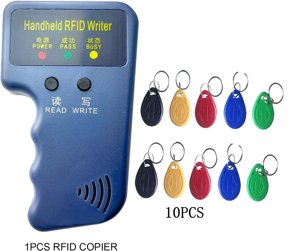 RFID Duplicator ID Handheld 125khz Key Copier Reader Writer Reader Card Cloner Programmer Writable Key Access Card Keyfobs Oasis Select As show C set