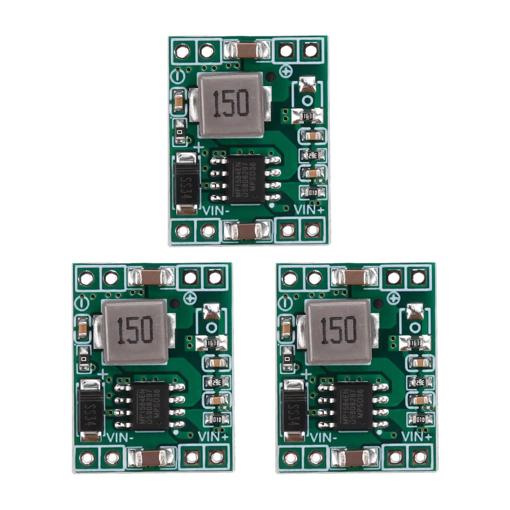 Buck Converter Mini Voltage Regulator 3A High Efficiency DC 4 5-28V to 0 8V-20V Step Down Power Supply Module for DIY Projects Oasis Select 3pcs