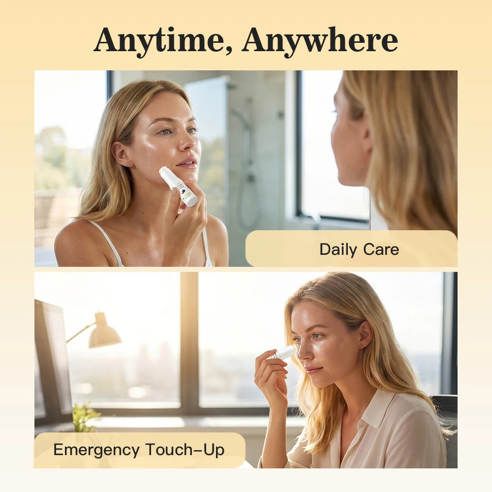 Vegan Collagen & Vitamin C Multi Balm Stick 3-in-1 Moisturizing Hydrating Soothes Dry Patches Serum Stick Radiant Finish Skincar Oasis Select