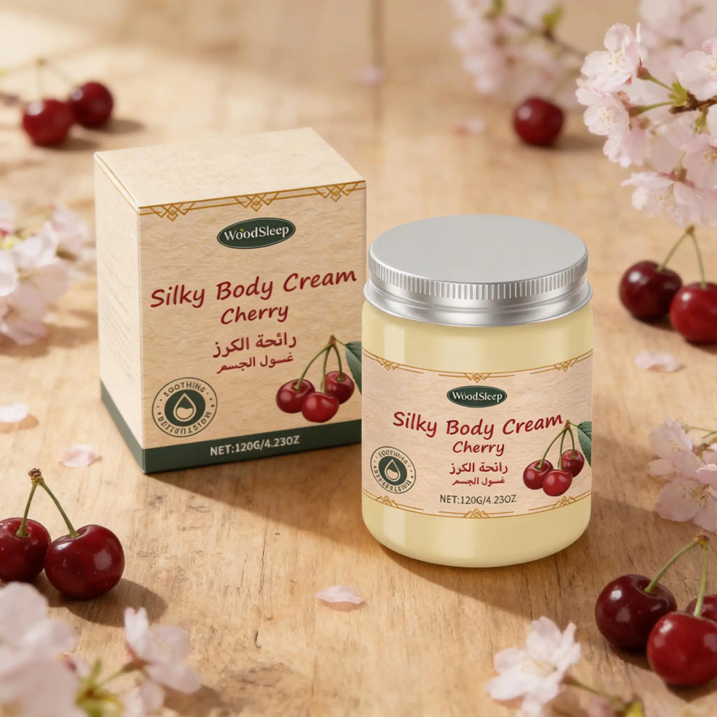 Cherry Body Cream Antioxidant Brighten Smoothing Skin Repair Dryness Body Lotion Long Lasting Moisturizing Face Cream Skin Care Oasis Select