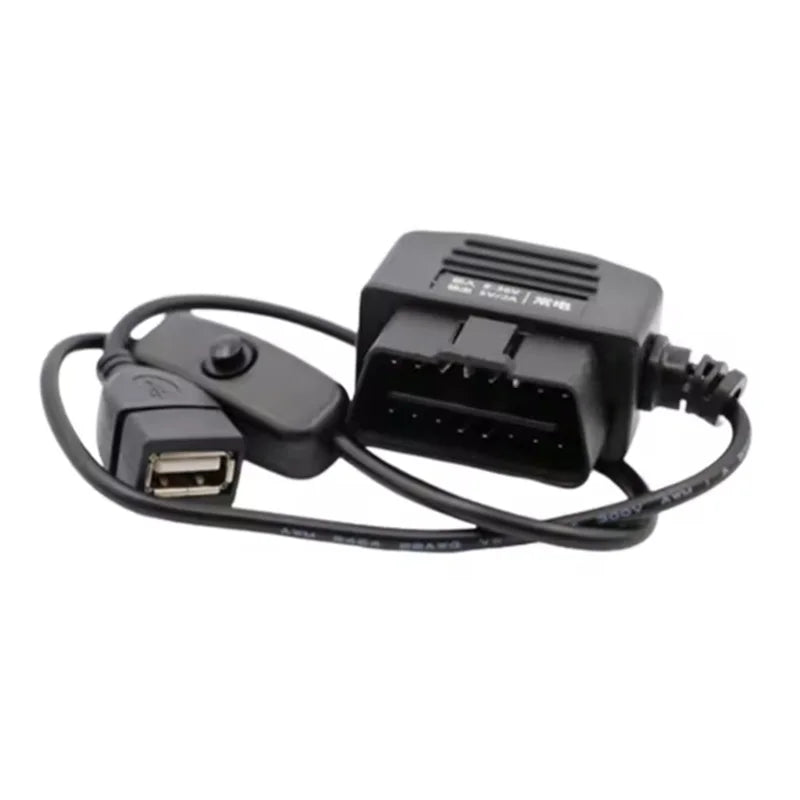 OBD Hardwire Kit 5V ACC Power ACC Hardwire Kit 24 Hours Parking Monitoring with USB Female Port Accessory for Dash cam Oasis Select Default Title
