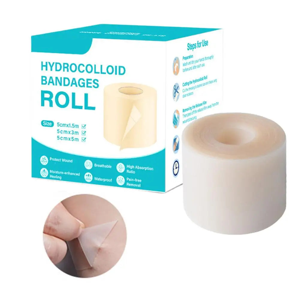 Hydrocolloid Bandage Roll – Waterproof Self-Adhesive Wound Dressing Hydrocolloid Wound Dressing Oasis Select