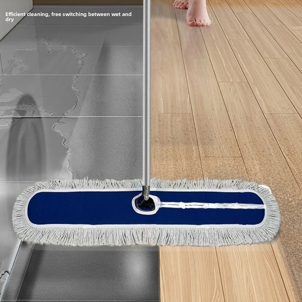 40/60/80/100/120cm Flat Mop Replacement Cloth Cotton Heavy Duty Floor Dust Mop Head Refill Removable Reusable Mop Accessories Oasis Select