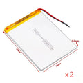 307095 5000mAh 3.7V Li-ion High Capacity Polymer Lithium Batteries Rechargeable Battery New Date Accessory DIY Equipment Tools Oasis Select 3.7 V 2 pcs