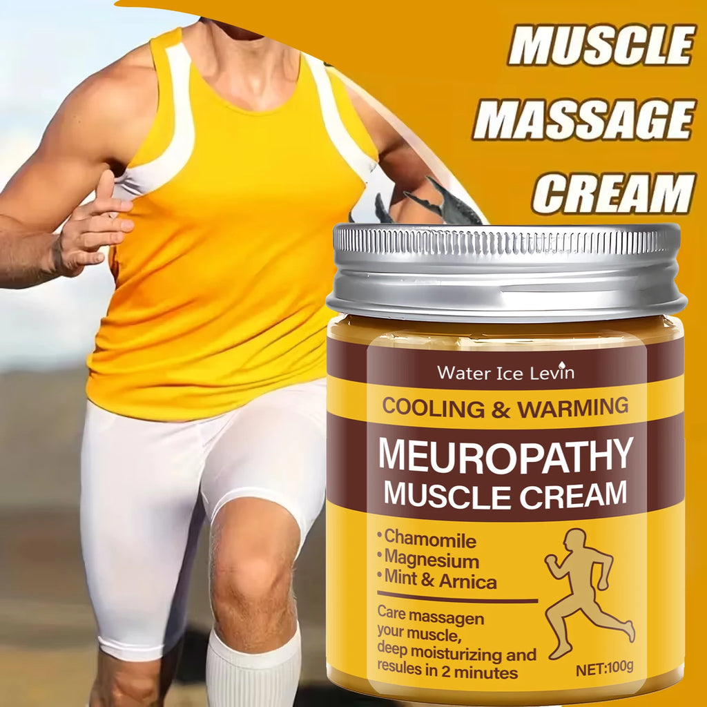 Cooling & Warming Neuropathy Muscle Cream – Chamomile & Magnesium Muscle Relief Cream Oasis Select