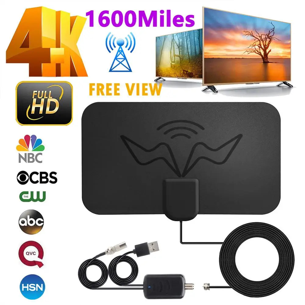 Indoor Digital TV Antenna ATSC Long Range HDTV Reception Enhanced Signal Clear Channel Receiver Oasis Select