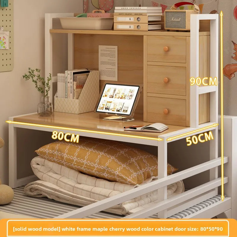 Multi-functional Bed Computer Desk Desk Bookshelf Bedside Notebook Table Oasis Select Cabinet door D
