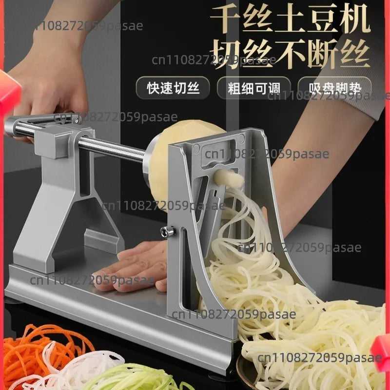 Rotating Vegetable Grater & Hand-Crank Slicer | Commercial