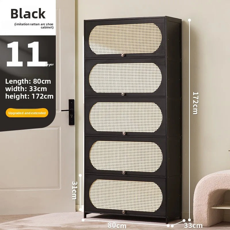 Shoe Cabinet Creative Entrance Cabinet Entrance Door Living Room Locker Storage Integrated Dust-proof Shoe Rack Oasis Select Eleven floors 80