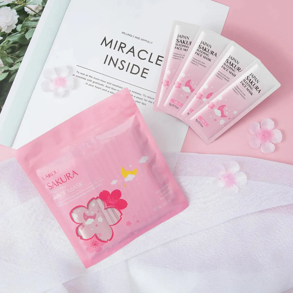 LAIKOU Sakura Overnight Sleeping Mask – Hydrating & Brightening