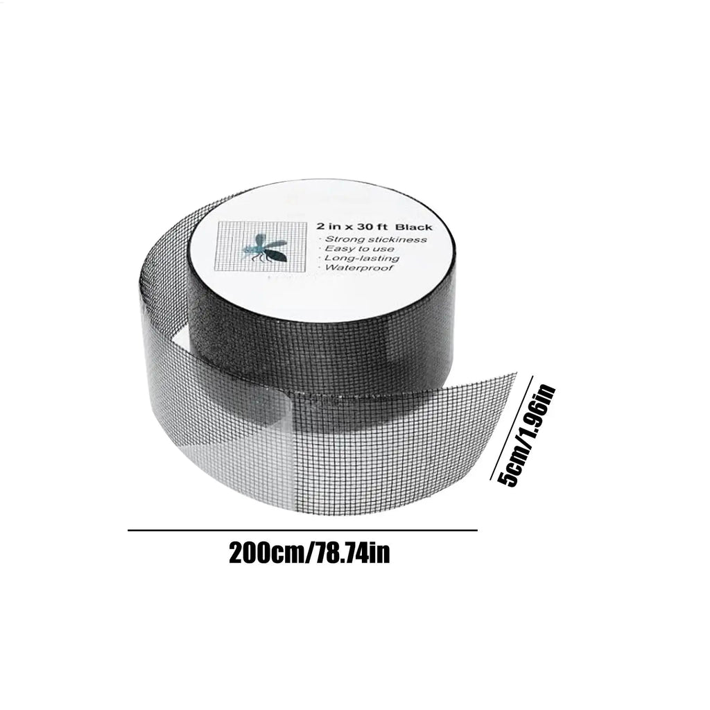 Window Screen Repair Tape Strong Adhesive Cuttable Universal Screen Window Mend Patches for Patio RV Camper Pool Railings Oasis Select
