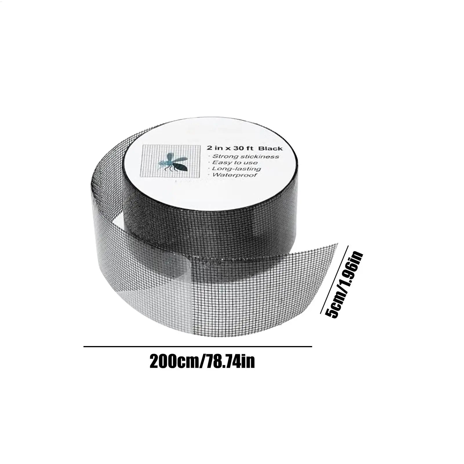 Window Screen Repair Tape Strong Adhesive Cuttable Universal Screen Window Mend Patches for Patio RV Camper Pool Railings Oasis Select