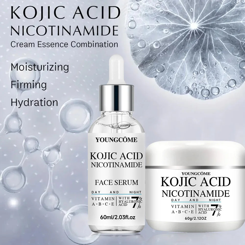 YOUNGCOME Kojic Acid & Niacinamide Brightening Serum & Cream Set