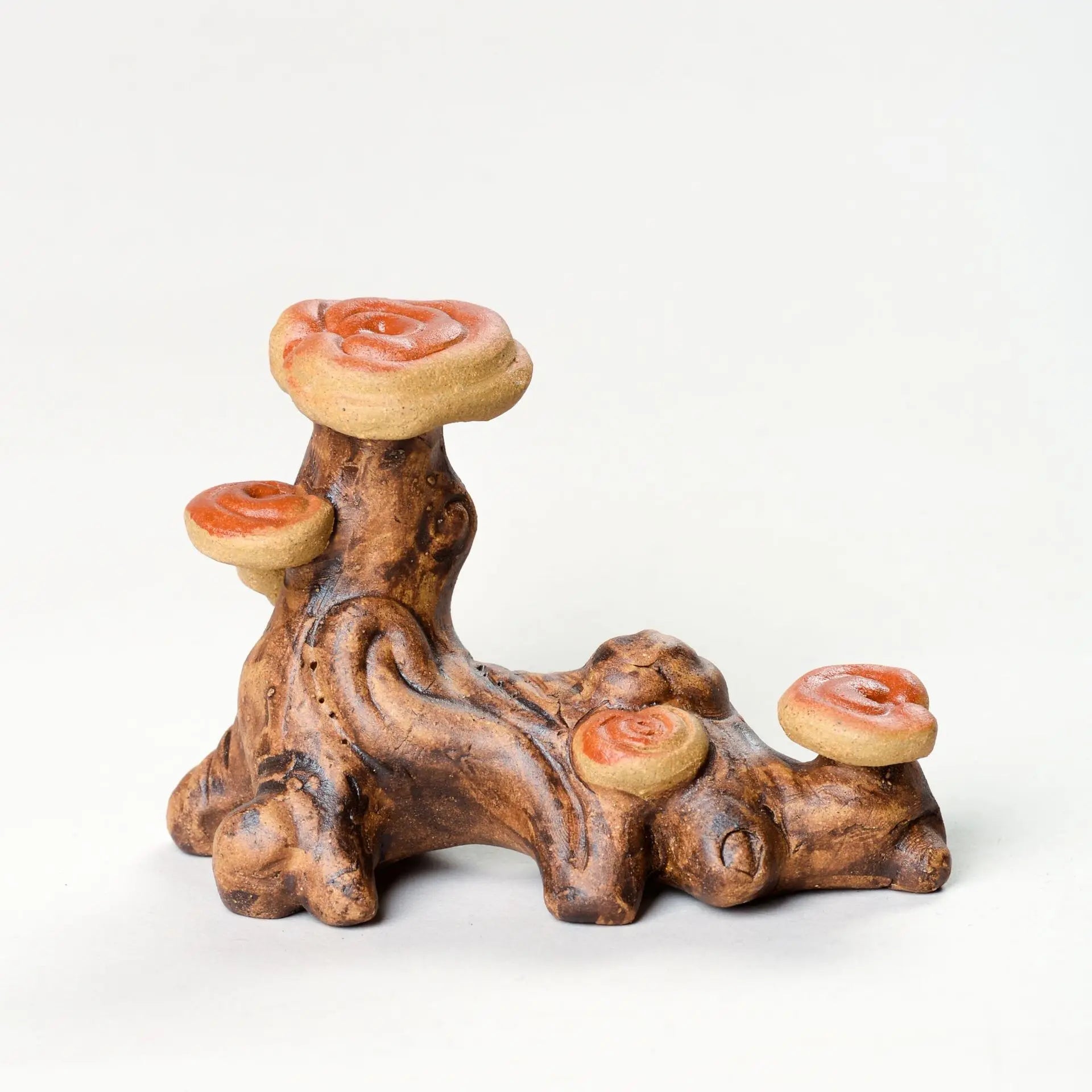 Yixing Zisha Tea Pet Lingzhi Lid Holder Pen Stand Teapot Lid Placement Bionic Handmade Sculpture Ornament Tea Set Can Be Oasis Select