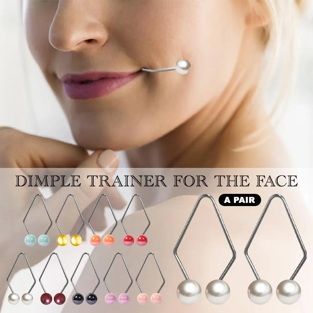 1 Pair Dimple Makers for Cheeks, Dimple Maker Balls for Face, Improve Your Smile,Easy to Wear, Dimple Trainer for Natural Dimple Oasis Select